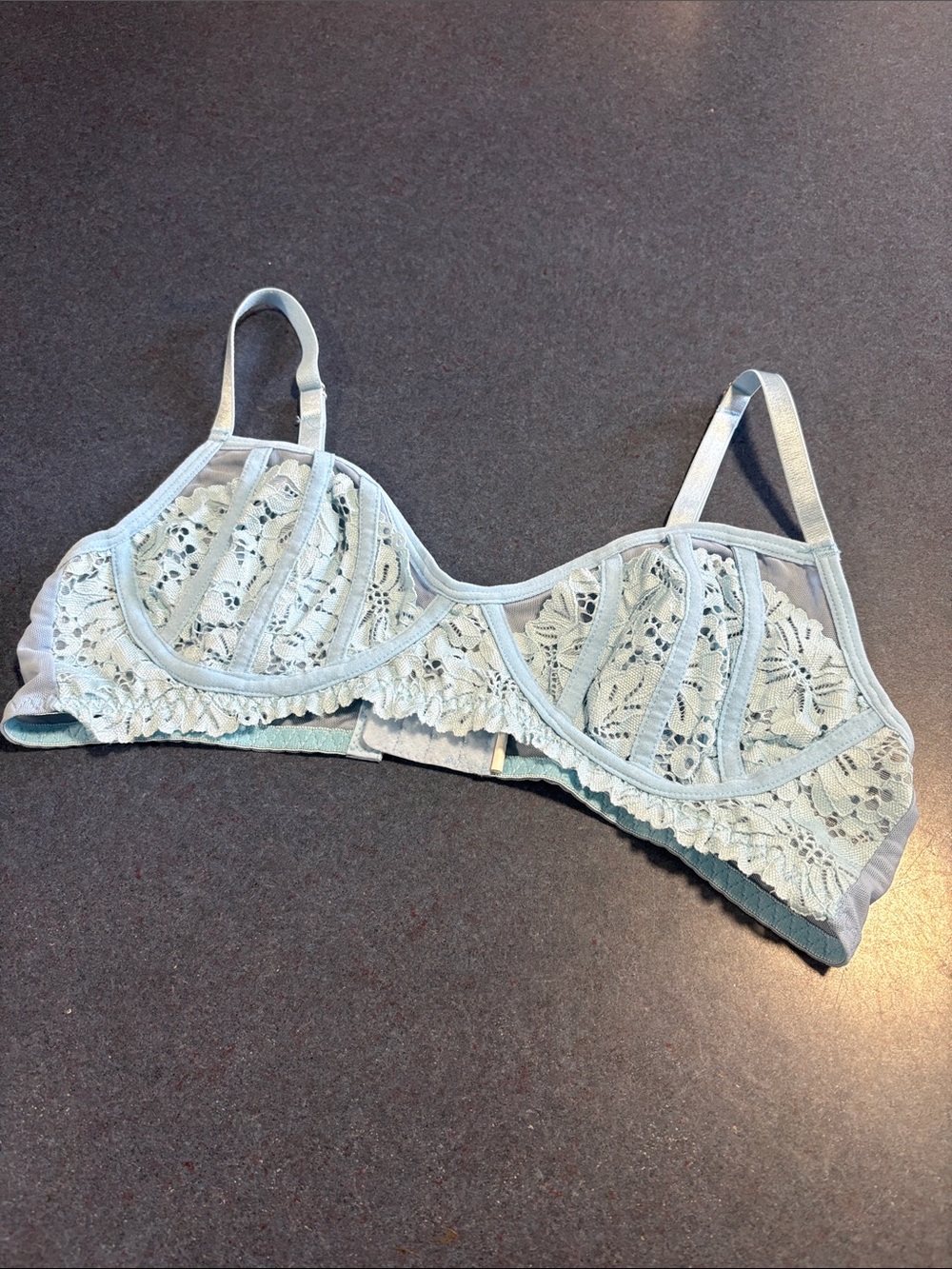 Light Blue Lace Underwire free Bra - Women Intimates & Sleepwear